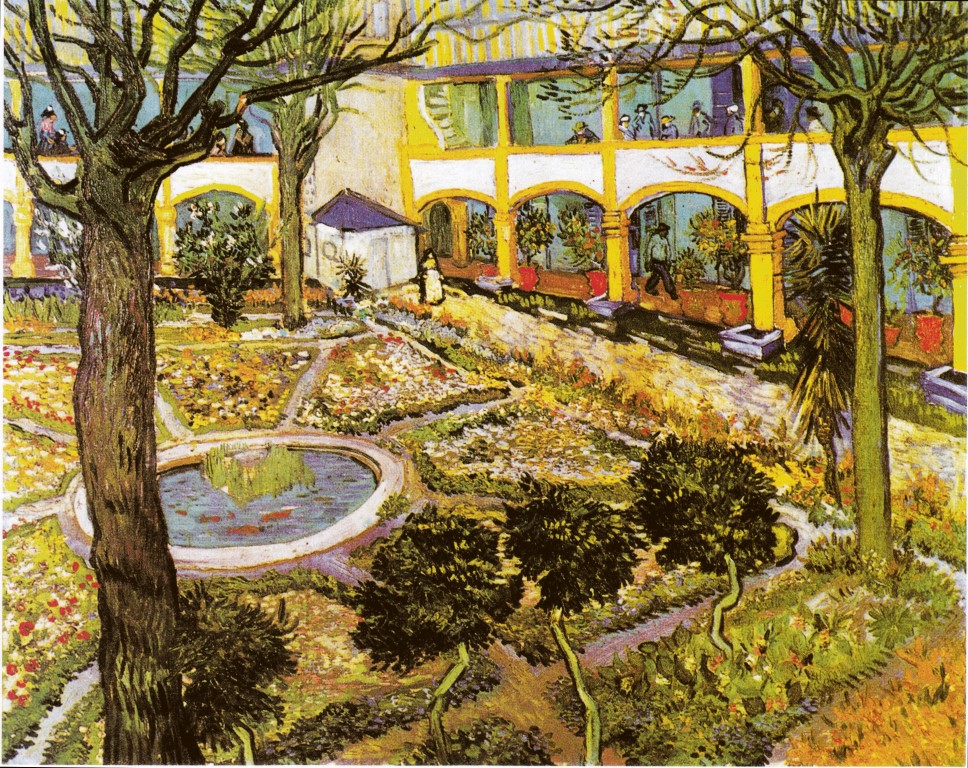 Van Gogh - Garten des Hospitals in Arles