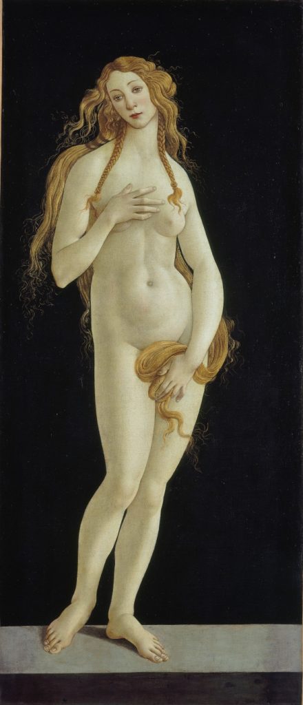 Sandro Botticelli Werkstattwiederholung der Venus in der "Geburt der Venus" aus den Uffizien in Florenz. Foto: Volker H. Schneider